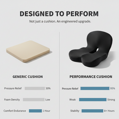 Ovani™ Ergonomic Memory Foam Seat Cushion